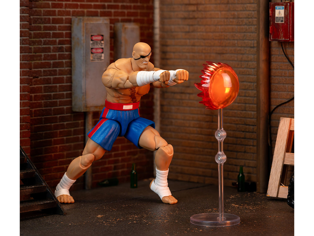 Sagat 7.5' Moveable Figure with Accessories and Alternate Head and Hands 'Ultra Street Fighter II: The Final Challengers' (2017) Video Game Model by Jada