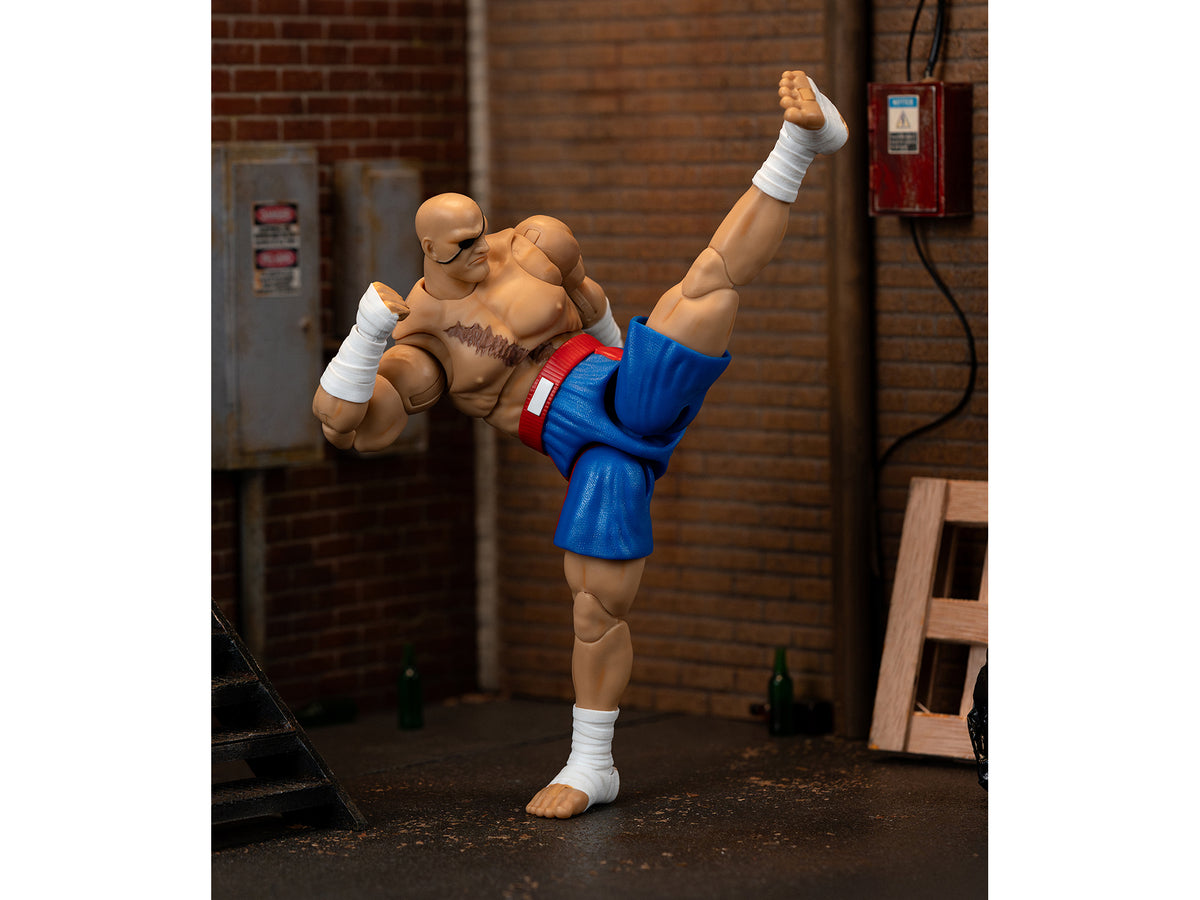 Sagat 7.5' Moveable Figure with Accessories and Alternate Head and Hands 'Ultra Street Fighter II: The Final Challengers' (2017) Video Game Model by Jada