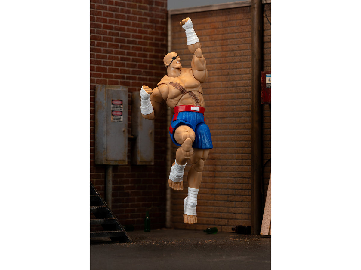 Sagat 7.5' Moveable Figure with Accessories and Alternate Head and Hands 'Ultra Street Fighter II: The Final Challengers' (2017) Video Game Model by Jada
