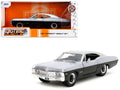 1967 Chevrolet Impala SS Silver Metallic and Black 'Bigtime Muscle' Series 1/24 Diecast Model Car by Jada