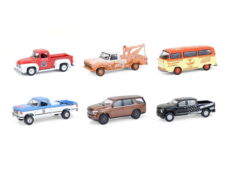 'Blue Collar Collection' Series 14 Set of 6 pieces 1/64 Diecast Model Cars by Greenlight