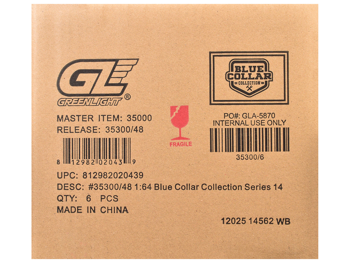 'Blue Collar Collection' Series 14 Set of 6 pieces 1/64 Diecast Model Cars by Greenlight