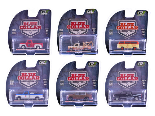 'Blue Collar Collection' Series 14 Set of 6 pieces 1/64 Diecast Model Cars by Greenlight