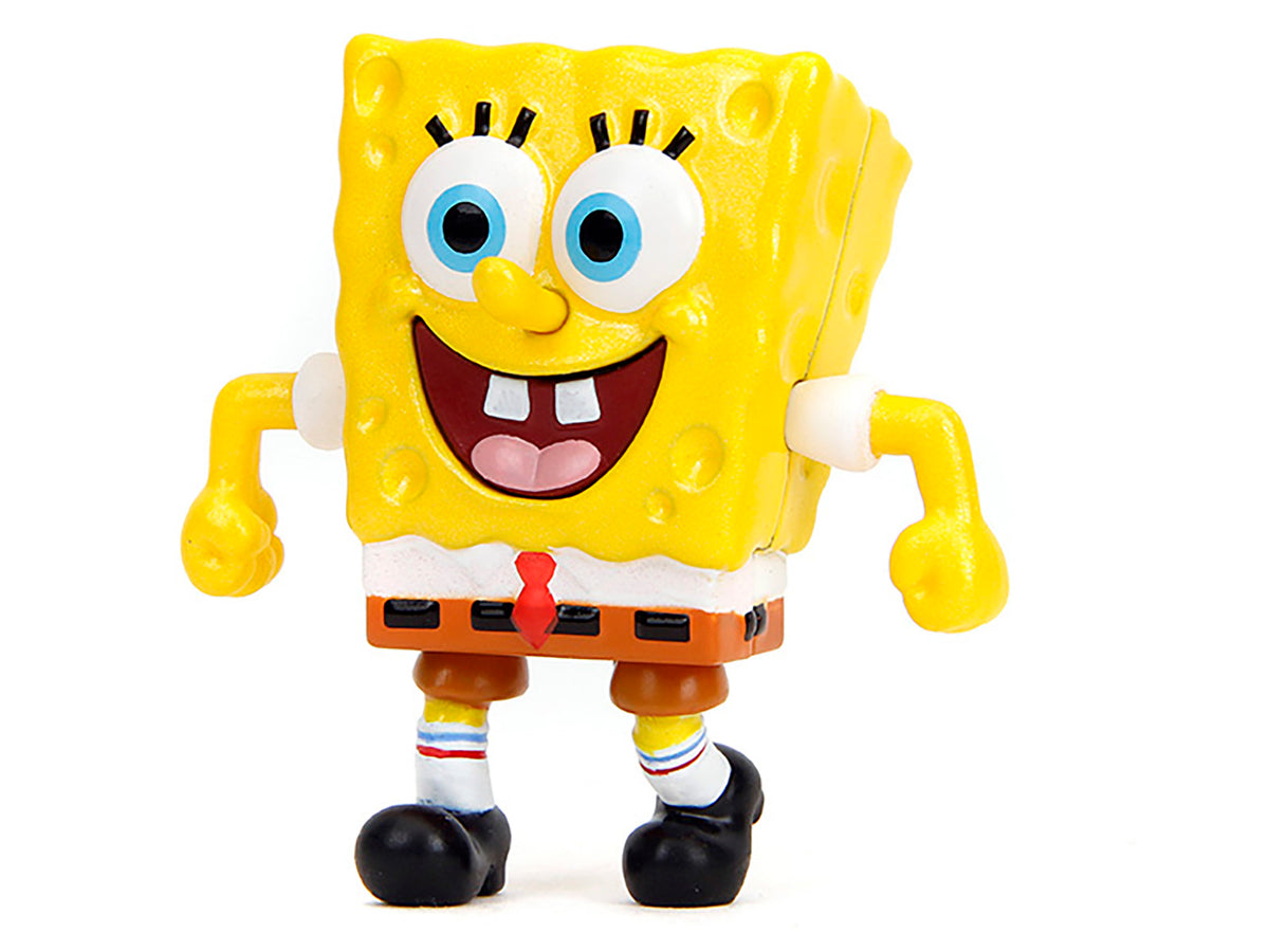 Set of 4 Diecast Figures 'SpongeBob SquarePants' (1999-Current) TV Series 'Metalfigs' Series Diecast Models by Jada