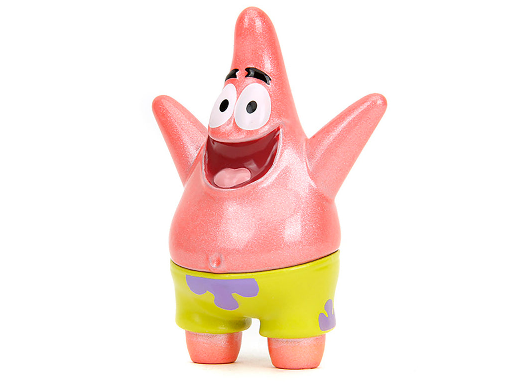 Set of 4 Diecast Figures 'SpongeBob SquarePants' (1999-Current) TV Series 'Metalfigs' Series Diecast Models by Jada