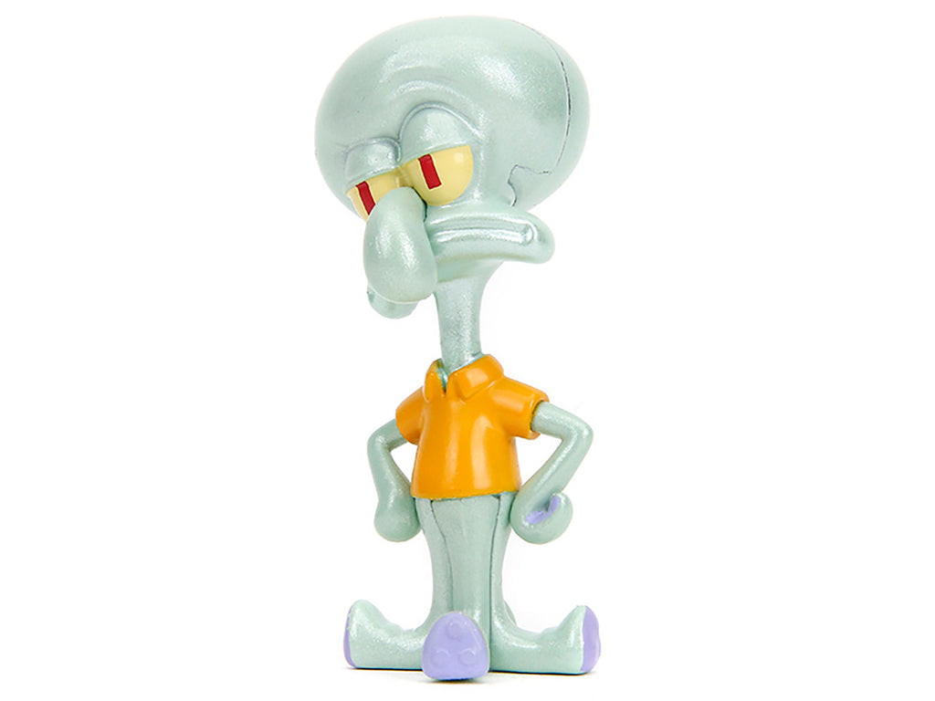 Set of 4 Diecast Figures 'SpongeBob SquarePants' (1999-Current) TV Series 'Metalfigs' Series Diecast Models by Jada