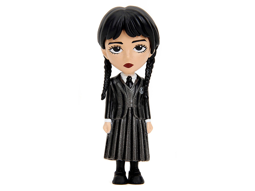 Set of 4 Diecast Figures 'Wednesday' (2022-Current) TV Series 'Metalfigs' Series Diecast Models by Jada