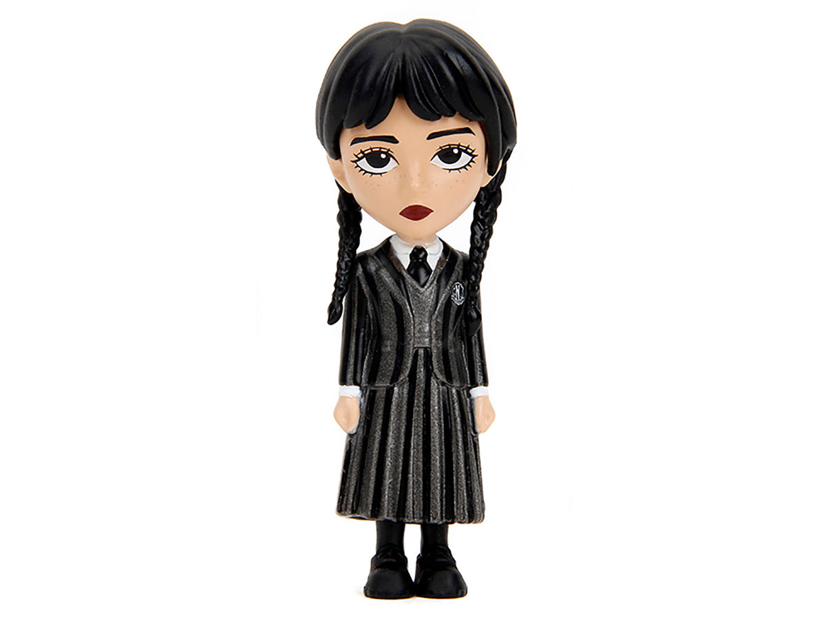 Set of 4 Diecast Figures 'Wednesday' (2022-Current) TV Series 'Metalfigs' Series Diecast Models by Jada