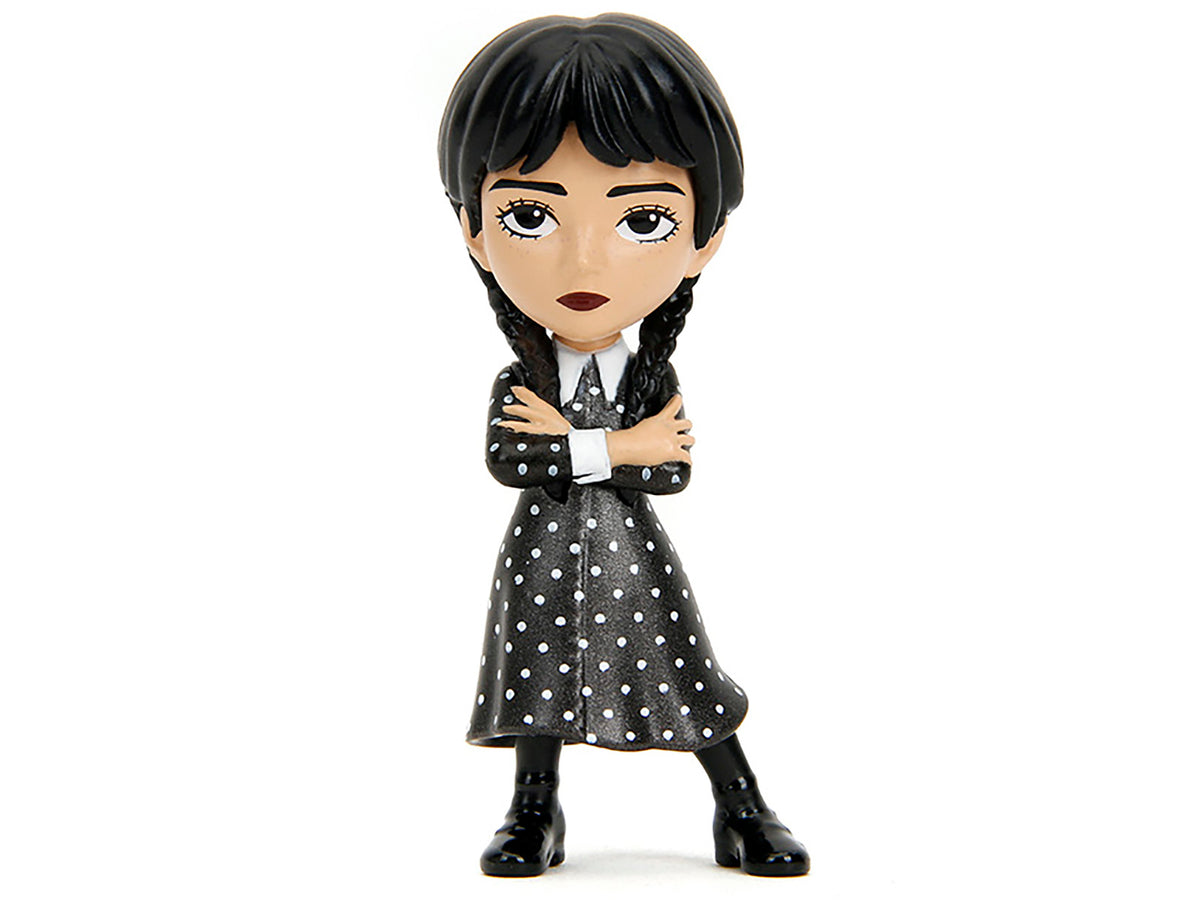 Set of 4 Diecast Figures 'Wednesday' (2022-Current) TV Series 'Metalfigs' Series Diecast Models by Jada