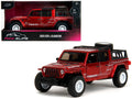2020 Jeep Gladiator Pickup Truck Candy Red 'Pink Slips' Series 1/32 Diecast Model Car by Jada