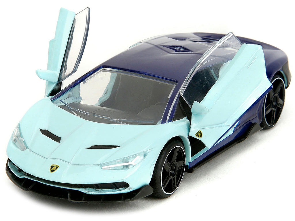 Lamborghini Centenario Light Blue and Purple 'Pink Slips' Series 1/32 Diecast Model Car by Jada