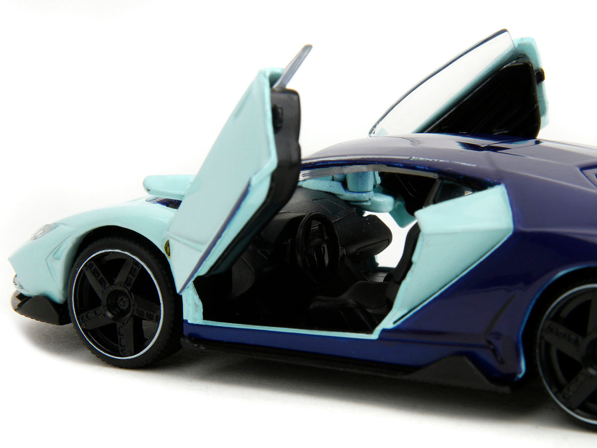 Lamborghini Centenario Light Blue and Purple 'Pink Slips' Series 1/32 Diecast Model Car by Jada