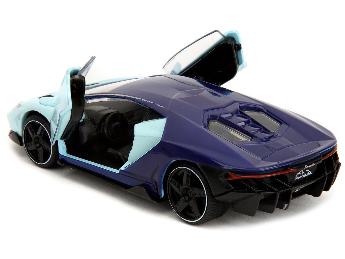 Lamborghini Centenario Light Blue and Purple 'Pink Slips' Series 1/32 Diecast Model Car by Jada