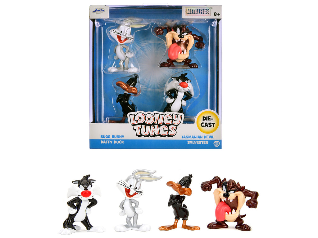Set of 4 Diecast Figures 'Looney Tunes' 'Metalfigs' Series Diecast Models by Jada