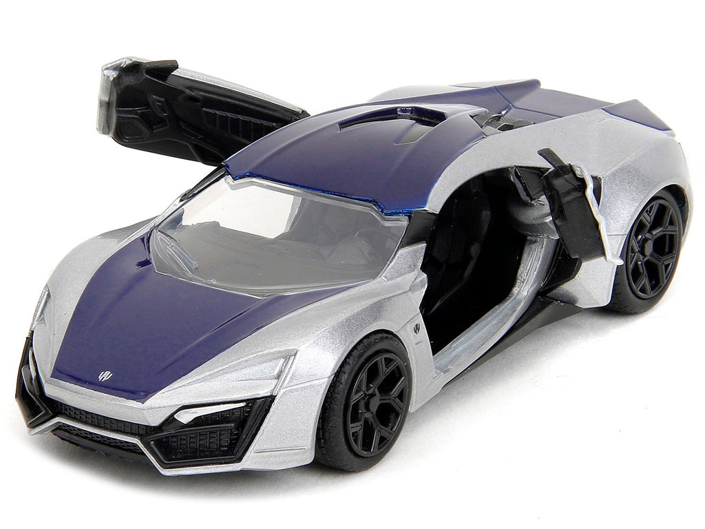 Lykan Hypersport Silver Metallic and Purple 'Pink Slips' Series 1/32 Diecast Model Car by Jada