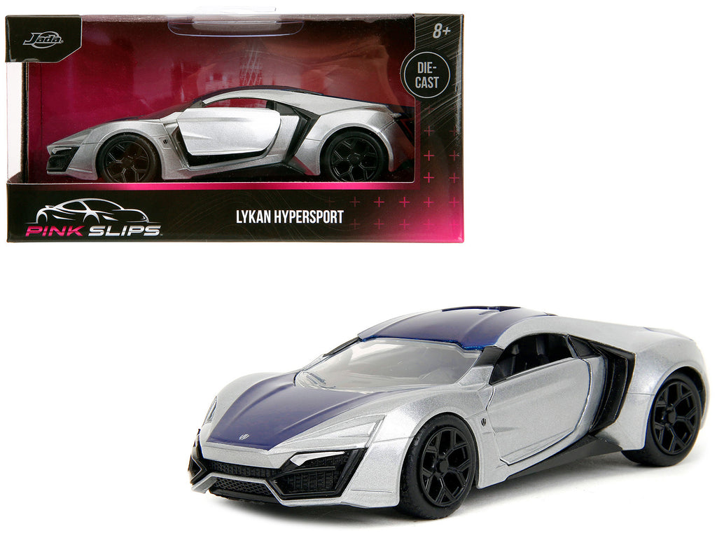 Lykan Hypersport Silver Metallic and Purple 'Pink Slips' Series 1/32 Diecast Model Car by Jada