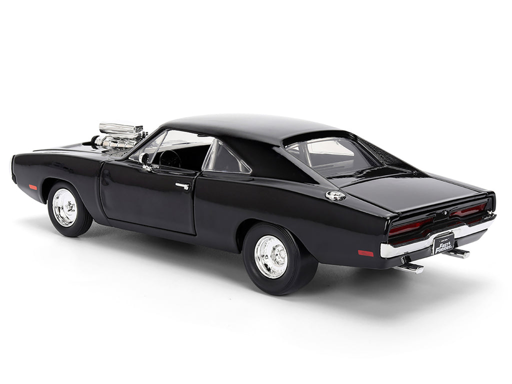 Dom's 1970 Dodge Charger R/T Black 'F9' (2021) Movie 'Fast & Furious' Series 1/24 Diecast Model Car by Jada