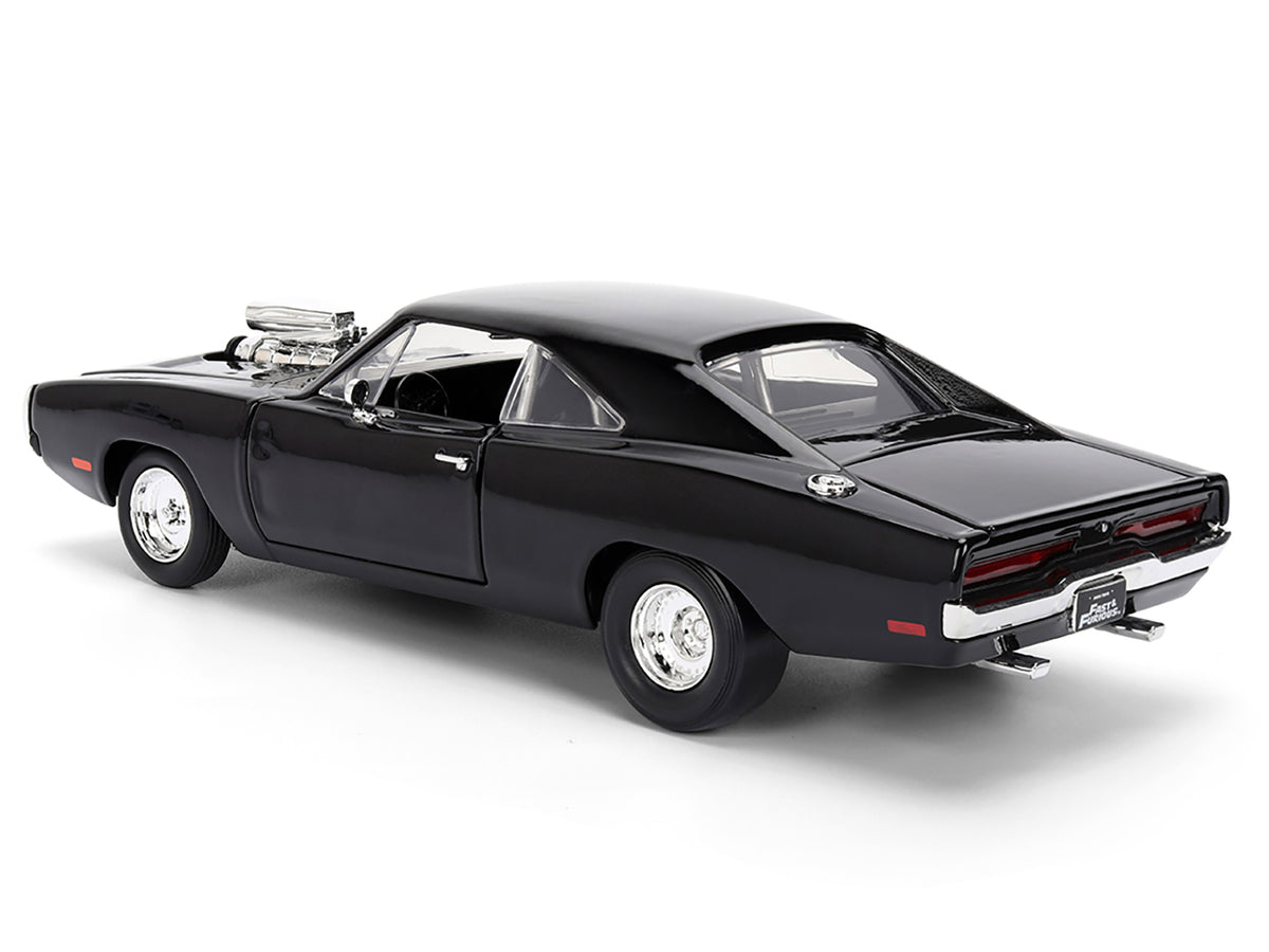 Dom's 1970 Dodge Charger R/T Black 'F9' (2021) Movie 'Fast & Furious' Series 1/24 Diecast Model Car by Jada