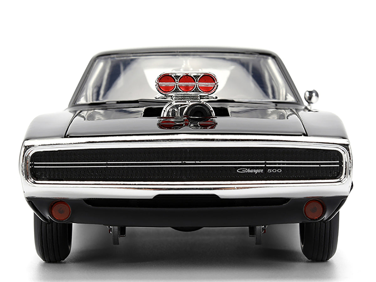 Dom's 1970 Dodge Charger R/T Black 'F9' (2021) Movie 'Fast & Furious' Series 1/24 Diecast Model Car by Jada