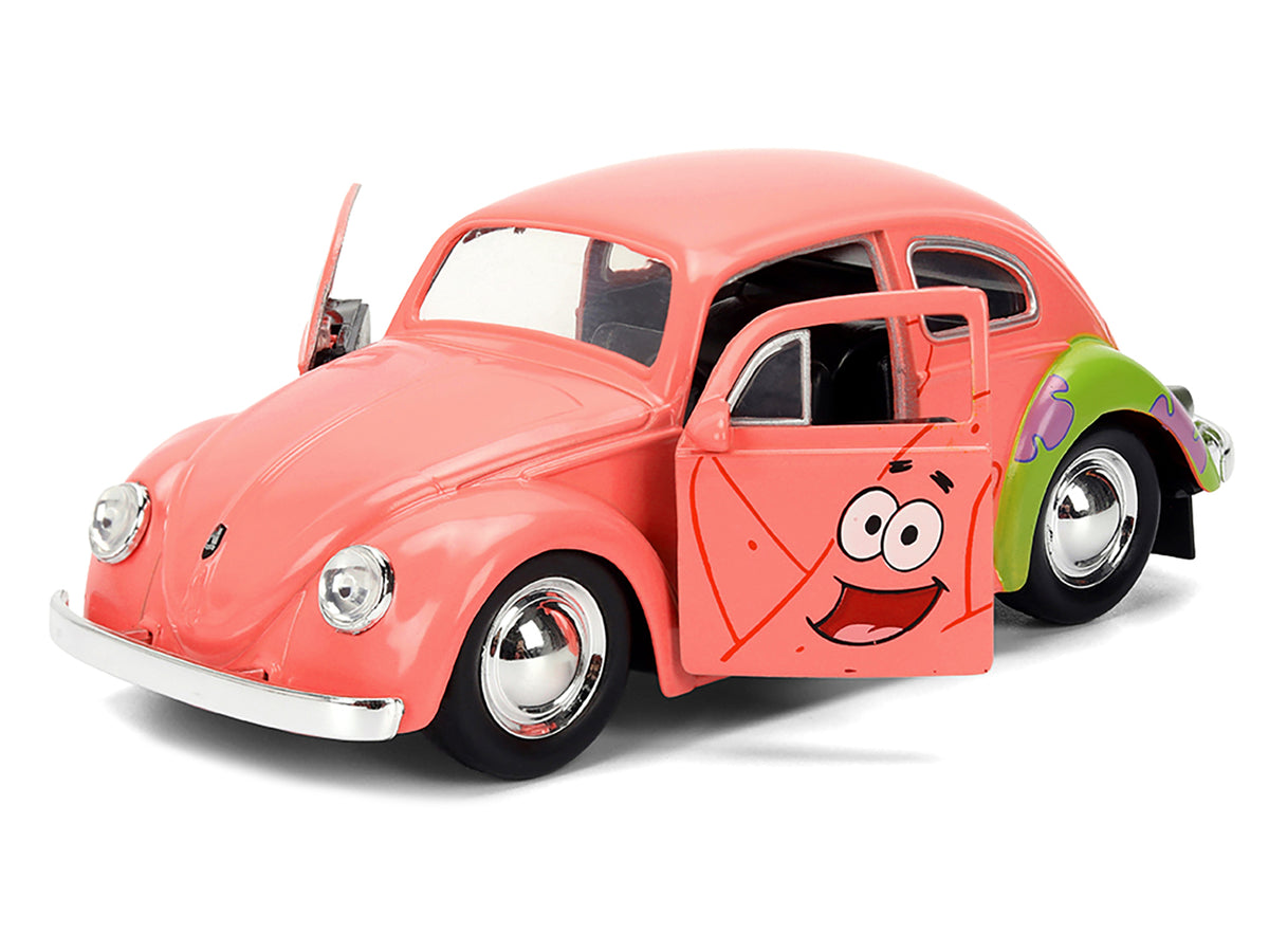 1959 Volkswagen Beetle 'Patrick Star' Livery Pink 'SpongeBob SquarePants' (1999-Current) TV Series 'Hollywood Rides' Series 1/32 Diecast Model Car by Jada