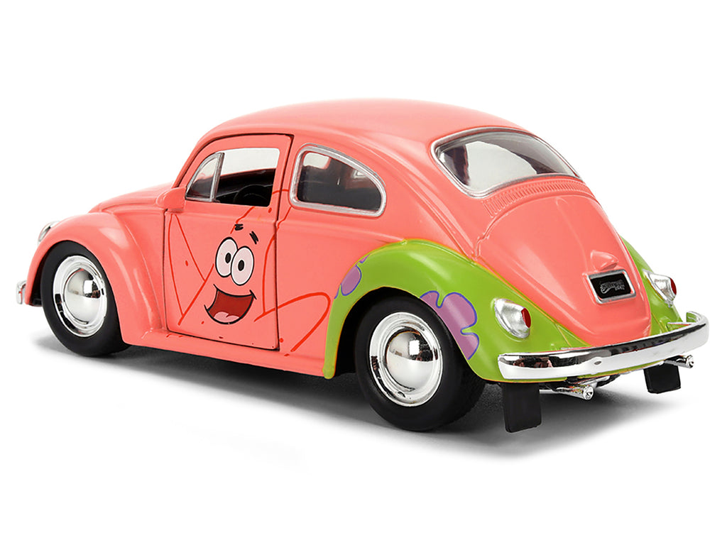 1959 Volkswagen Beetle 'Patrick Star' Livery Pink 'SpongeBob SquarePants' (1999-Current) TV Series 'Hollywood Rides' Series 1/32 Diecast Model Car by Jada