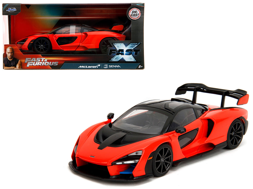 McLaren Senna Red and Black 'Fast X' (2023) Movie 'Fast & Furious' Series 1/24 Diecast Model Car by Jada