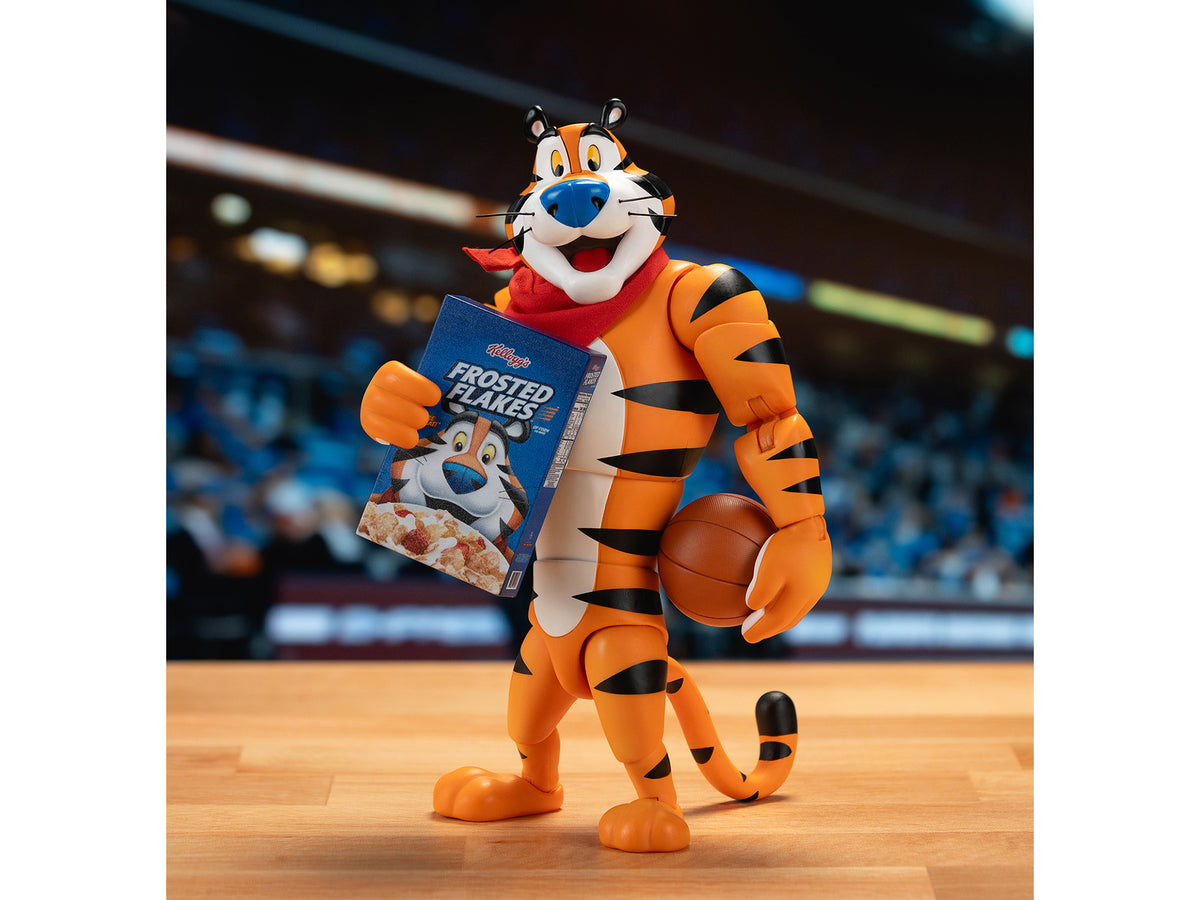 Tony the Tiger 6.75' Moveable Figure with Alternate Hands and Accessories 'Kellogg's Frosted Flakes' Model by Jada