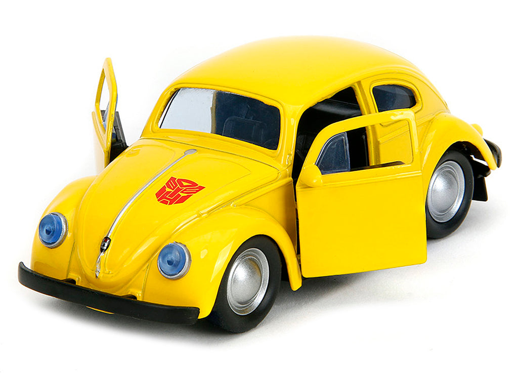 Volkswagen Beetle 'Bumblebee' Yellow 'Transformers' 'Hollywood Rides' Series 1/32 Diecast Model Car by Jada