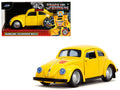 Volkswagen Beetle 'Bumblebee' Yellow 'Transformers' 'Hollywood Rides' Series 1/32 Diecast Model Car by Jada