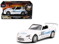 2001 Honda S2000 Convertible White with Graphics 'Fast & Furious Remix - 25th Anniversary' Series 1/32 Diecast Model Car by Jada