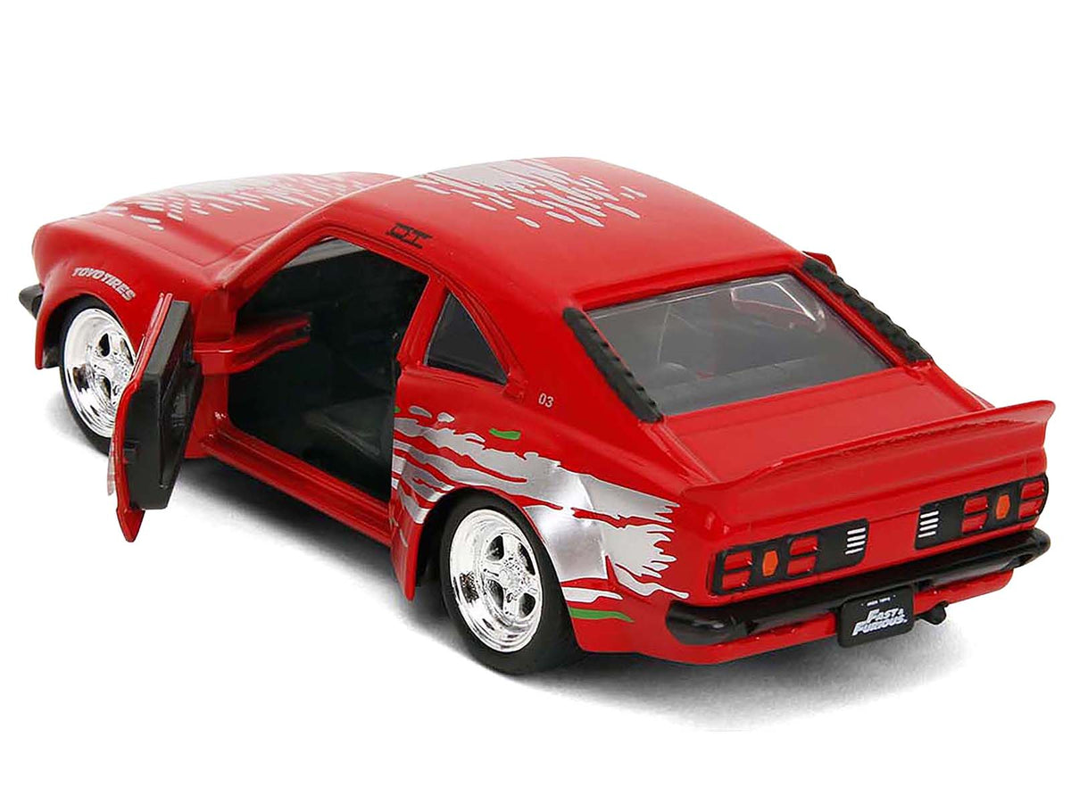 1974 Mazda RX-3 Red with Graphics 'Fast & Furious' Series 1/32 Diecast Model Car by Jada