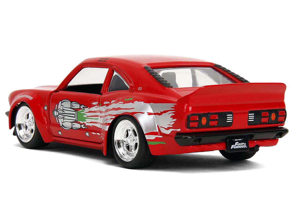 1974 Mazda RX-3 Red with Graphics 'Fast & Furious' Series 1/32 Diecast Model Car by Jada
