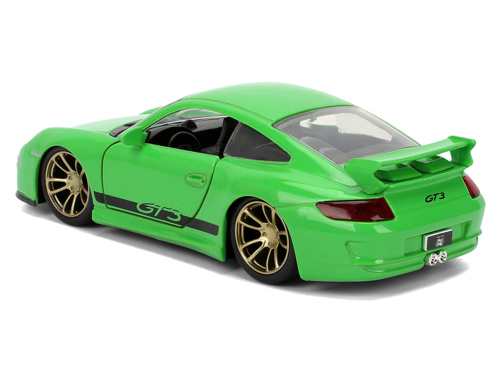 Porsche 911 GT3 (997) Green with Black Accents 'Fast X' (2023) Movie 'Fast & Furious' Series 1/32 Diecast Model Car by Jada