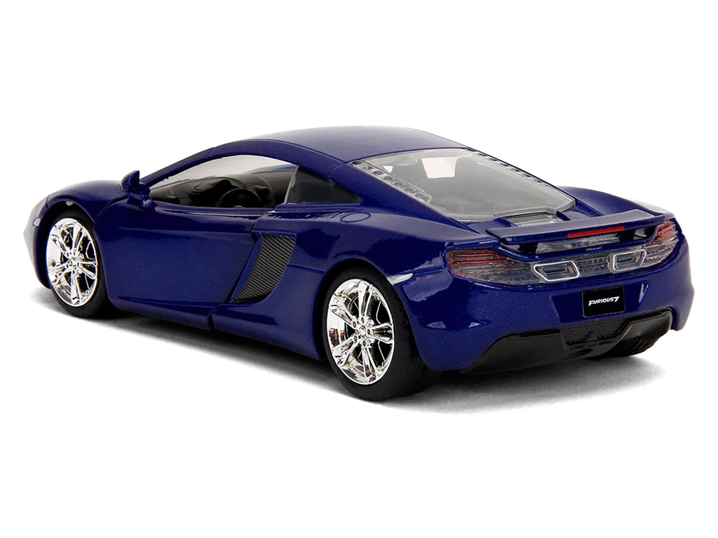 McLaren MP4.12C Blue Metallic 'Furious 7' (2015) Movie 'Fast & Furious' Series 1/32 Diecast Model Car by Jada