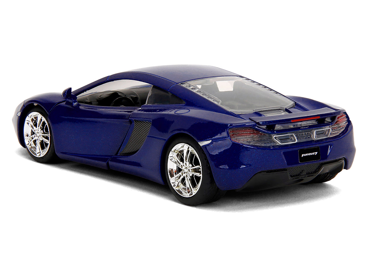 McLaren MP4.12C Blue Metallic 'Furious 7' (2015) Movie 'Fast & Furious' Series 1/32 Diecast Model Car by Jada
