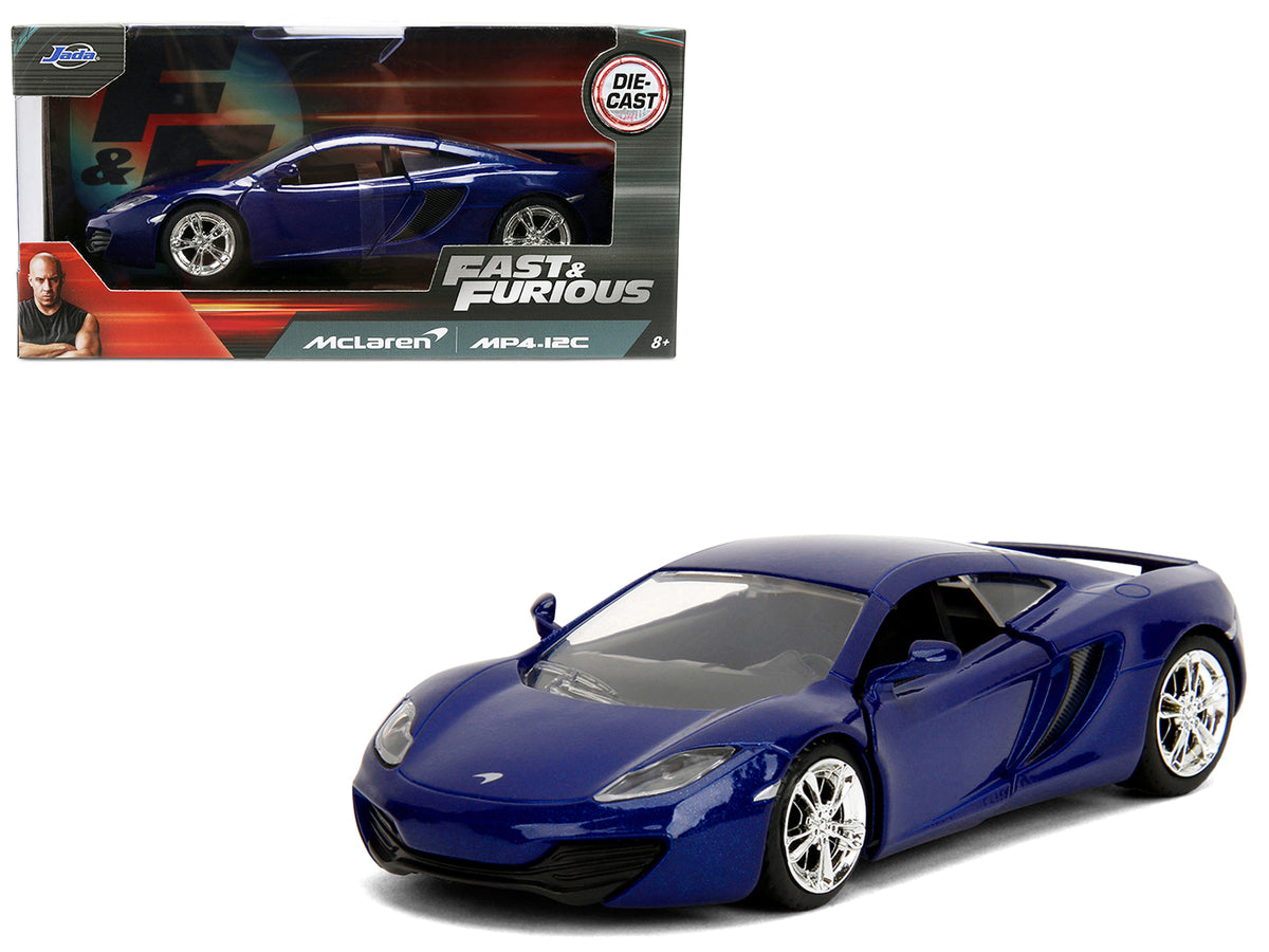 McLaren MP4.12C Blue Metallic 'Furious 7' (2015) Movie 'Fast & Furious' Series 1/32 Diecast Model Car by Jada