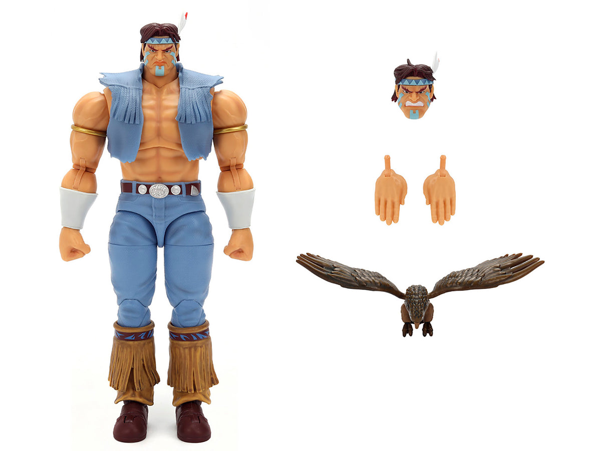 T. Hawk 7.5' Moveable Figure with Accessories and Alternate Head and Hands 'Ultra Street Fighter II: The Final Challengers' (2017) Video Game Model by Jada