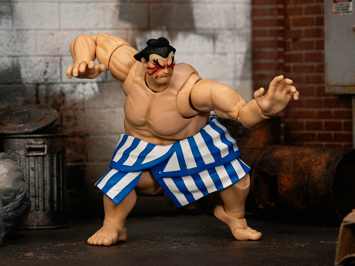 E. Honda 6.5' Moveable Figure with Accessories and Alternate Head and Hands 'Ultra Street Fighter II: The Final Challengers' (2017) Video Game Model by Jada