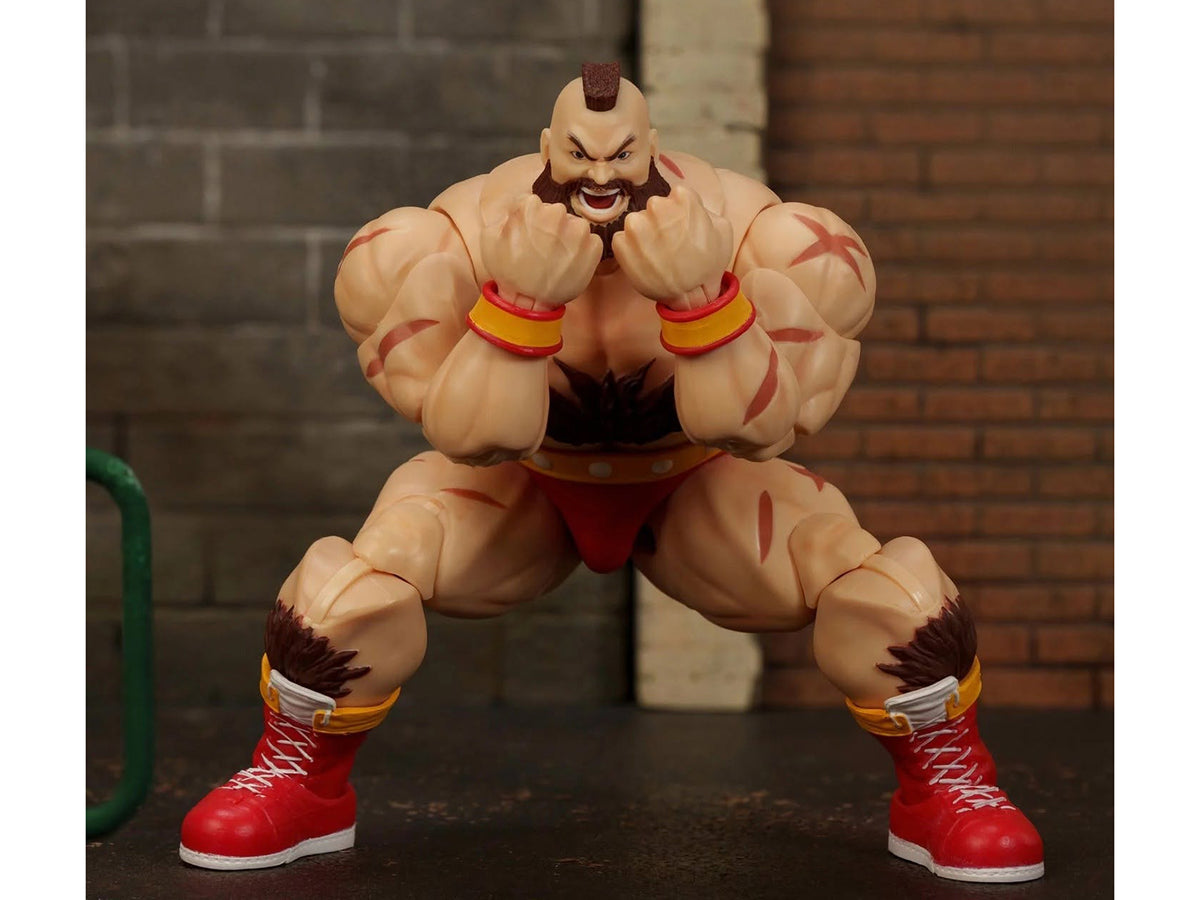 Zangief 7.5' Moveable Figure with Accessories and Alternate Head and Hands 'Ultra Street Fighter II: The Final Challengers' (2017) Video Game Model by Jada