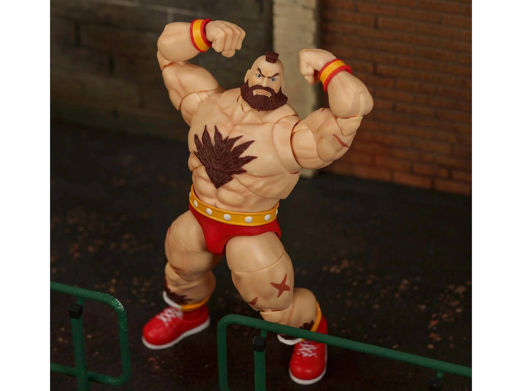 Zangief 7.5' Moveable Figure with Accessories and Alternate Head and Hands 'Ultra Street Fighter II: The Final Challengers' (2017) Video Game Model by Jada