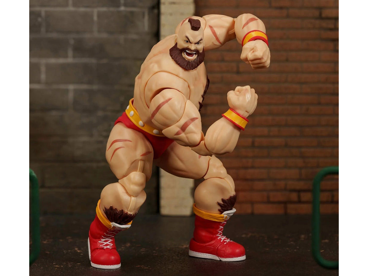 Zangief 7.5' Moveable Figure with Accessories and Alternate Head and Hands 'Ultra Street Fighter II: The Final Challengers' (2017) Video Game Model by Jada