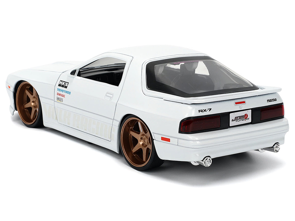 1985 Mazda RX-7 White 'JDM Tuners' Series 1/24 Diecast Model Car by Jada