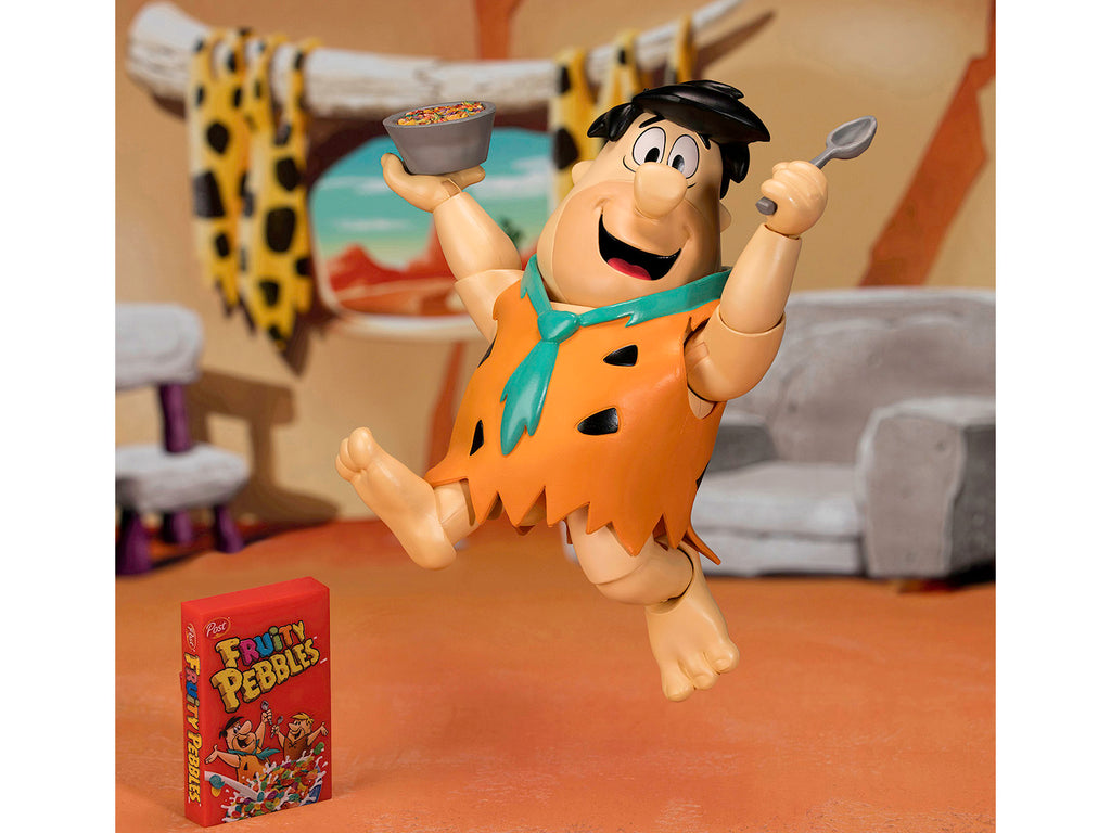 Fred Flintstone 6' Moveable Figure with Accessories and Alternate Head and Hands 'The Flintstones - Post Fruity Pebbles' Model by Jada