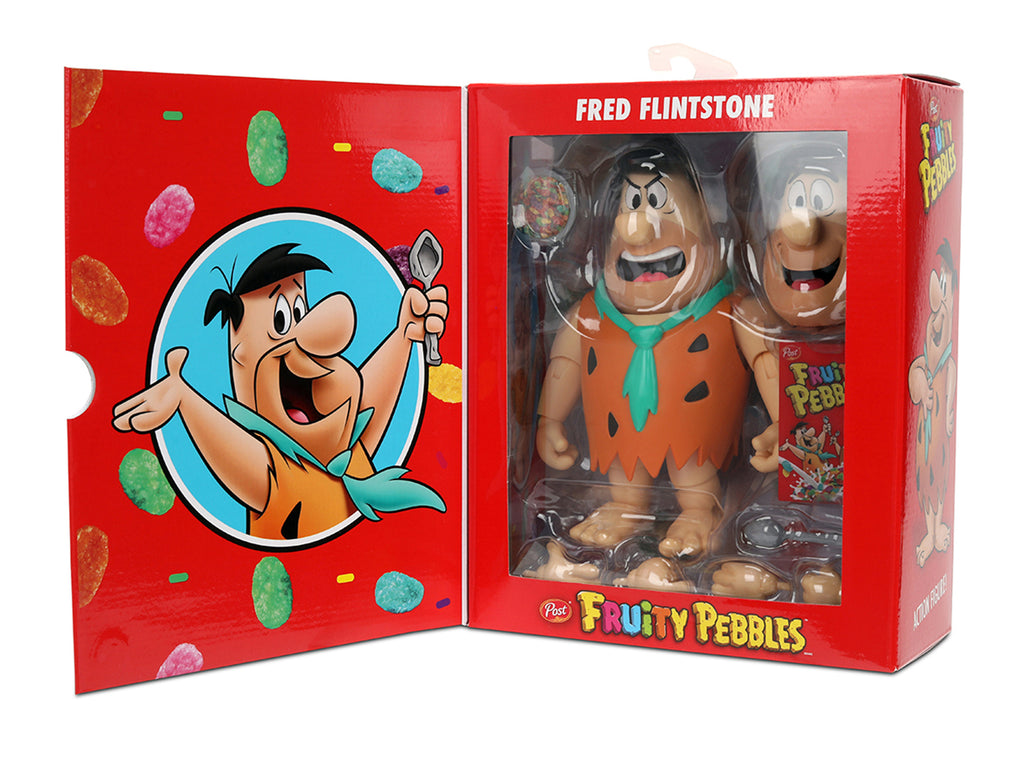 Fred Flintstone 6' Moveable Figure with Accessories and Alternate Head and Hands 'The Flintstones - Post Fruity Pebbles' Model by Jada