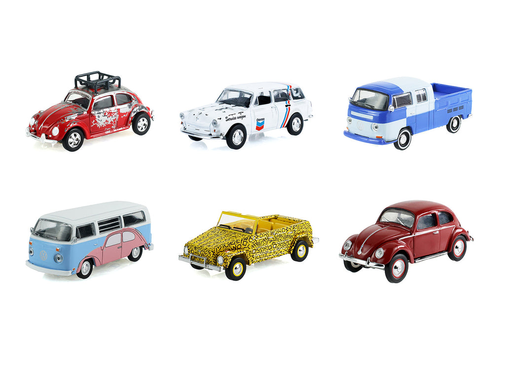 'Club Vee-Dub' Series 22 Set of 6 pieces 1/64 Diecast Model Cars by Greenlight