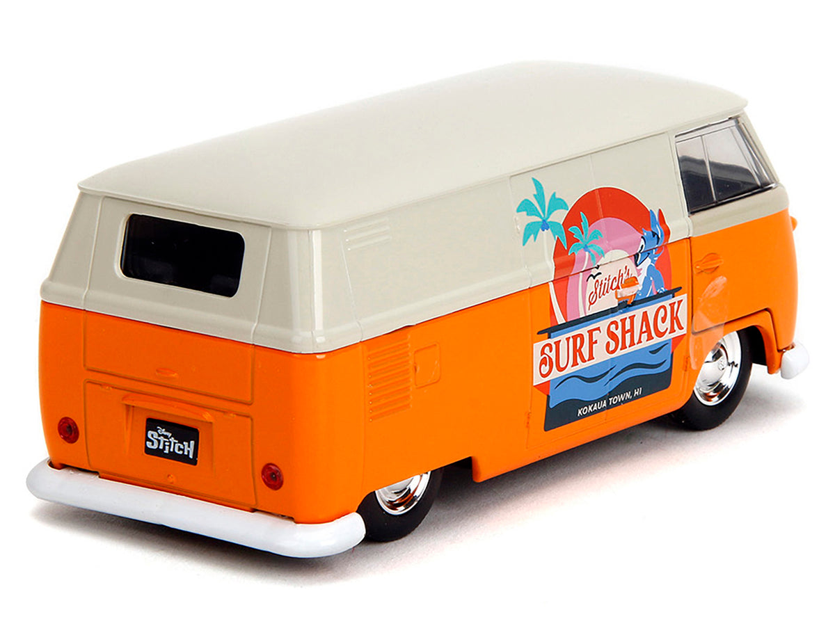 1961 Volkswagen Bus 'Stitch's Surf Shack' Orange and Gray 'Disney's Stitch' 'Hollywood Rides' Series 1/32 Diecast Model Car by Jada