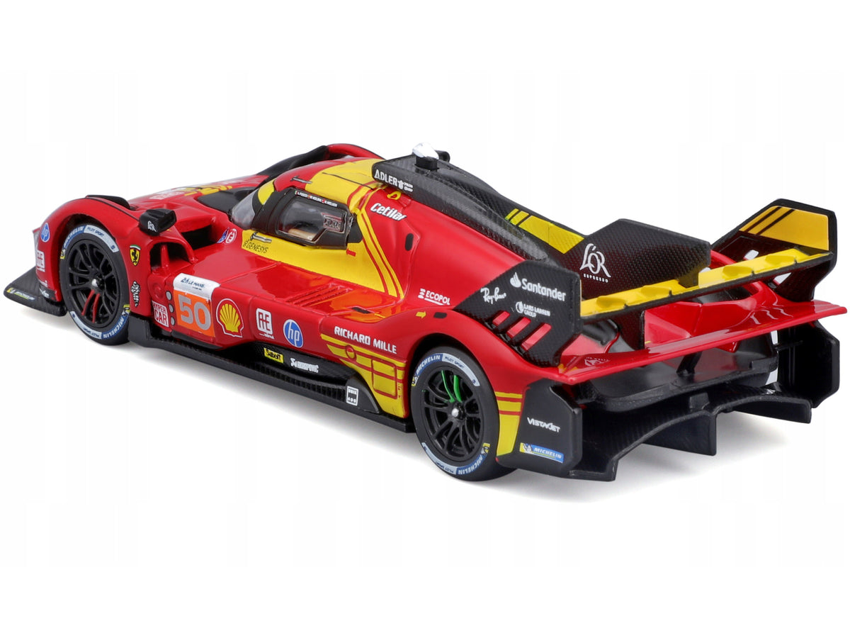 Ferrari 499P #50 Antonio Fuoco - Miguel Molina - Nicklas Nielsen 'Ferrari AF Corse' Winner '24 Hours of Le Mans' (2024) 'Racing' Series 1/43 Diecast Model Car by Bburago