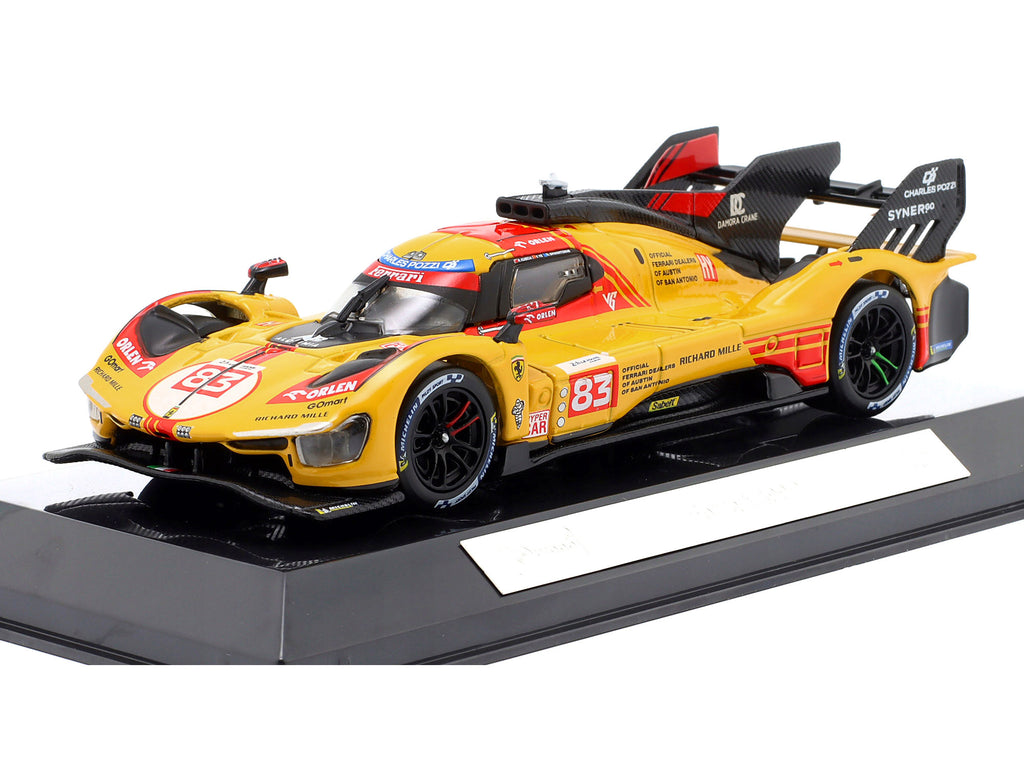 Ferrari 499P #83 Robert Kubica - Robert Shwartzman - Yifei Ye '24 Hours of Le Mans' (2024) 'Racing' Series 1/43 Diecast Model Car by Bburago