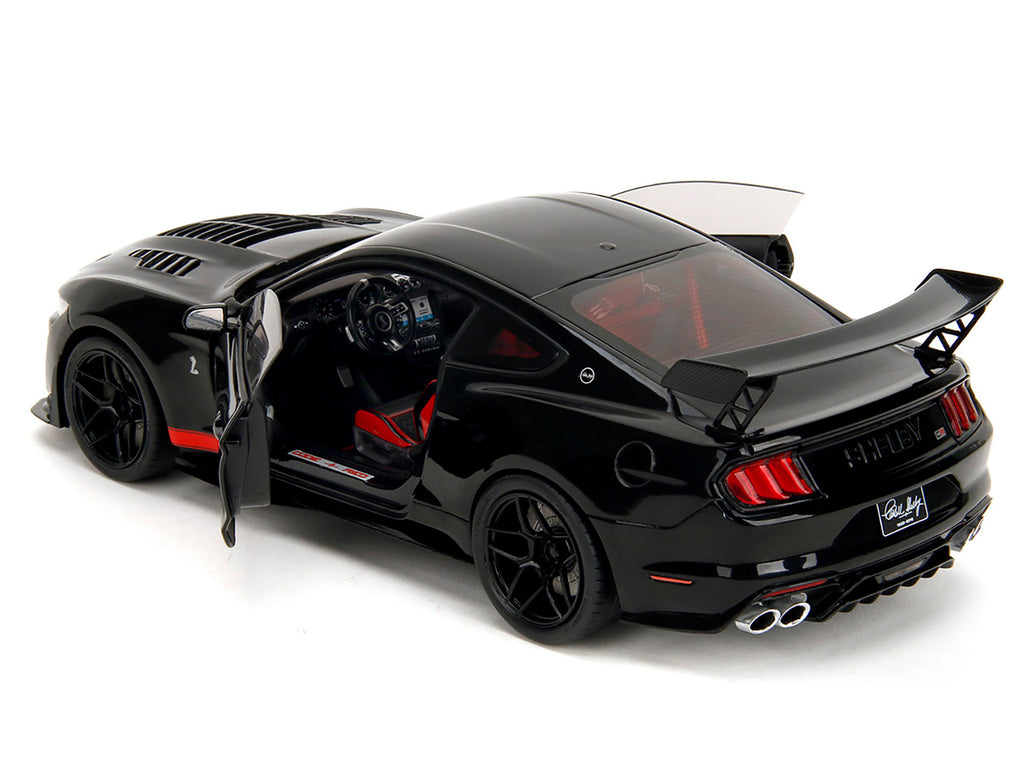 Shelby GT500 'Code Red' Black with Red Stripes 'Pink Slips' Series 1/18 Diecast Model Car by Jada