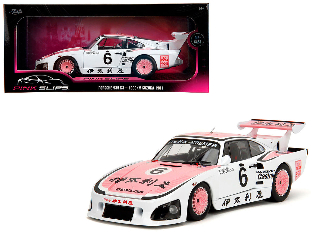 Porsche 935 K3 #6 Bob Wollek - Henri Pescarolo Winner 'Suzuka 1000KM' (1981) 'Pink Slips' Series 1/18 Diecast Model Car by Jada